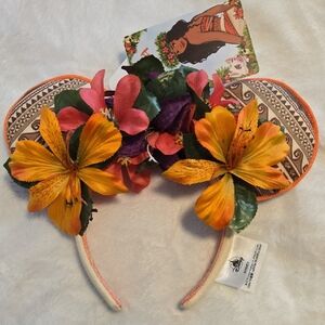 Disney Orange and Purple Floral Headband